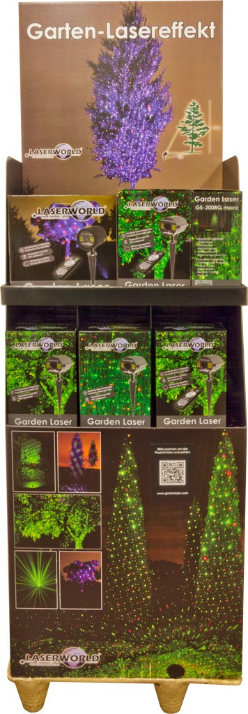 stojak reklamowy laserworld garden